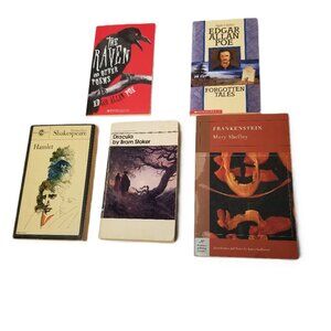 Gothic Classics Lot 5 Dracula Frankenstein Hamlet Poe
